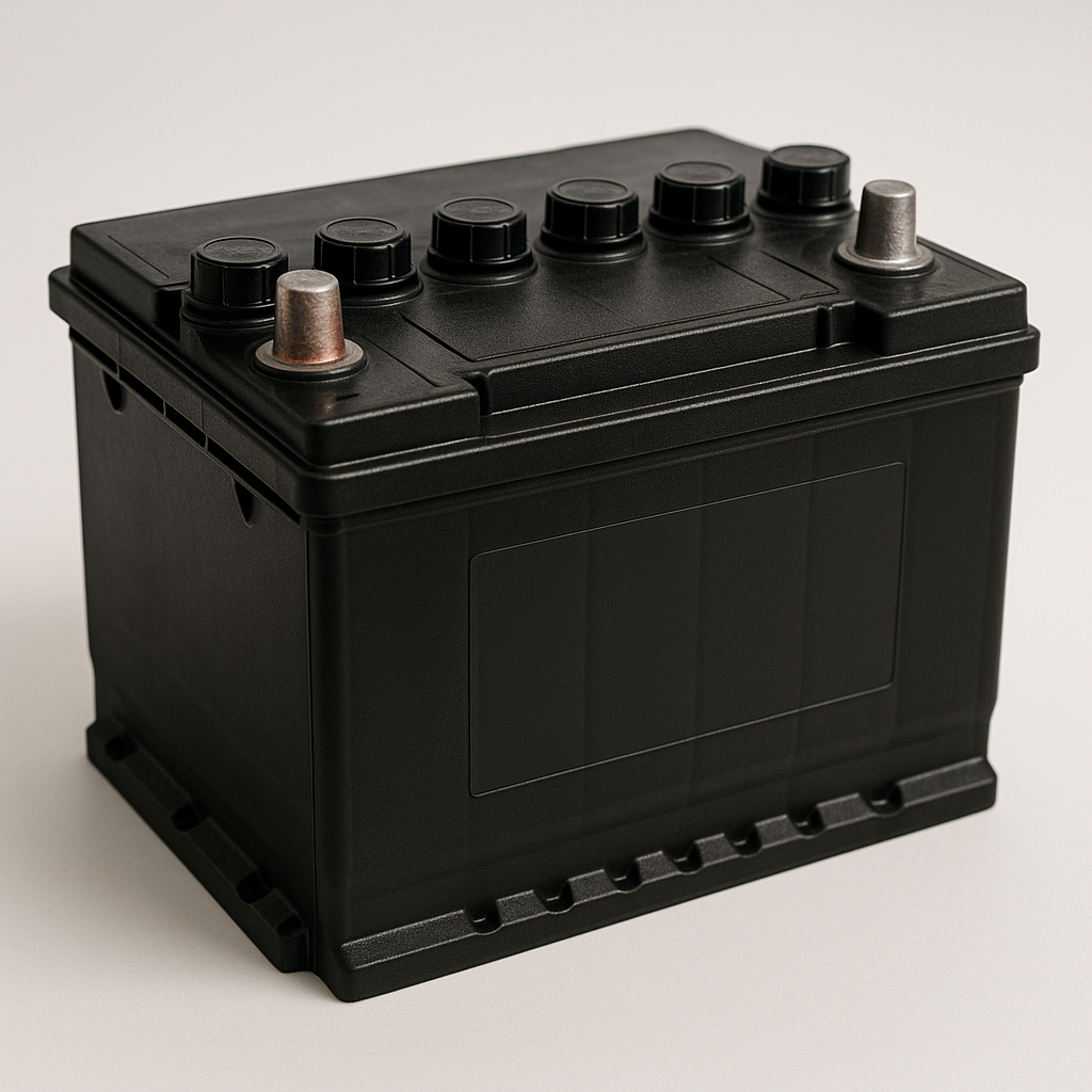 Een loodaccumulator (autobatterij): een secundair, herlaadbaar element