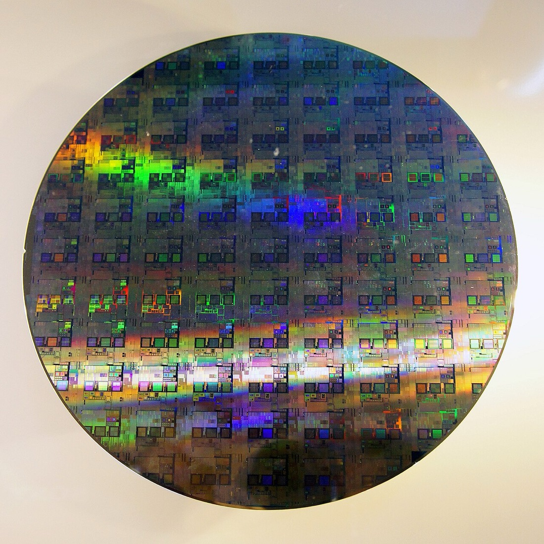 Een siliciumwafer van 300 mm
